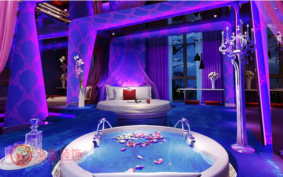 經(jīng)開區(qū)情侶酒店裝修案例 快捷賓館裝修