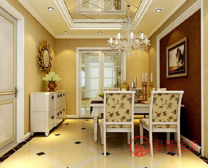 簡歐風(fēng)格餐廳裝修設(shè)計(jì)