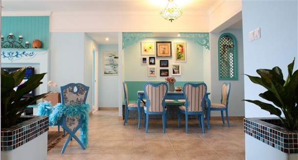 藍(lán)色地中海裝飾設(shè)計(jì)