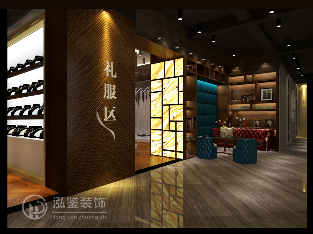 影樓裝修設計-黑 白 灰 婚紗影樓設計