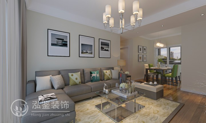 保利梧桐雨95㎡ 現(xiàn)代簡(jiǎn)約風(fēng)格裝修設(shè)計(jì)