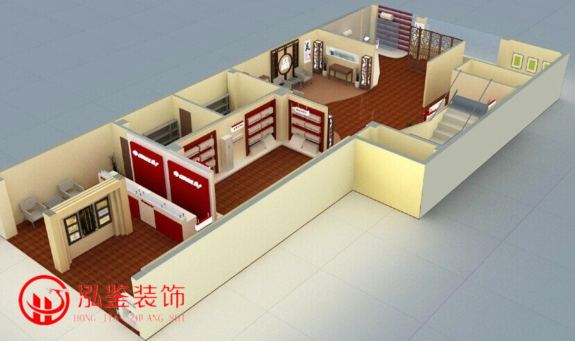 格力空調(diào)展廳裝修效果圖-電器賣場(chǎng)裝修效果圖