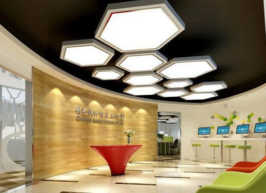 辦公室前臺(tái)裝修設(shè)計(jì)效果圖