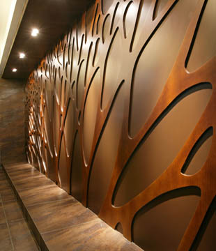 現(xiàn)代中式辦公室過(guò)道裝修設(shè)計(jì)